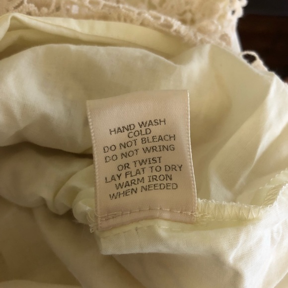 Lovestitch Cream Crochet Lace Boho Dress Small - Picture 7 of 7